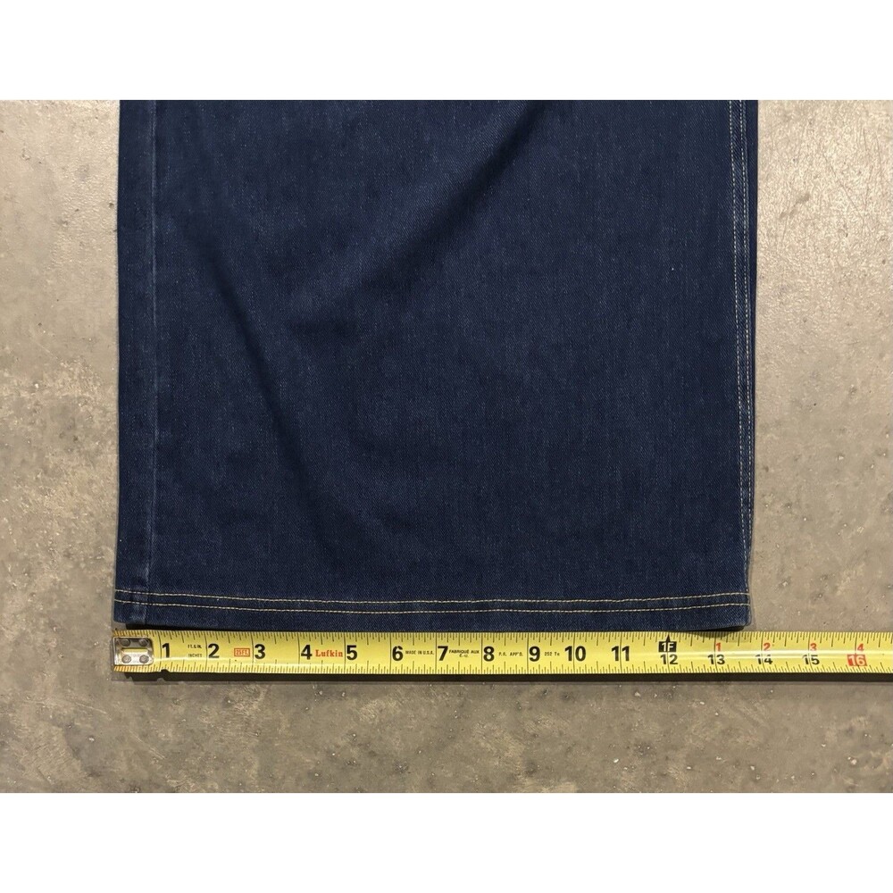 Halara Flex High Waisted Pockets Wide Leg Loose Blue Jeans Size XL Tall - Picture 6 of 7